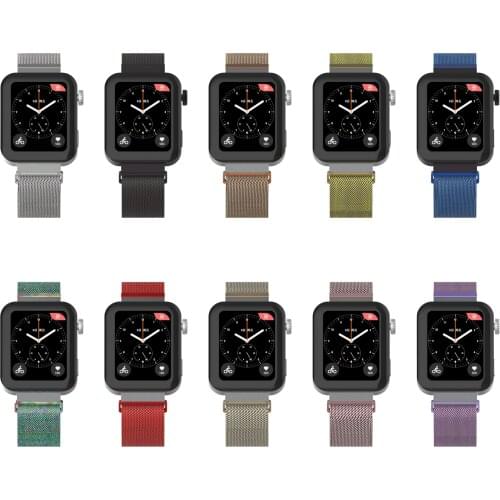 Metal Magnetic absorption ring band strap for xiaomi smart watch 18mm watchbands bands