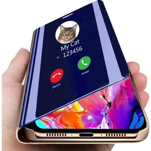 Luxury Mirror Flip Phone Case for iPhone 12 11 Pro XR XS Max X Cover Leather Holder Stand for iPhone 6 6S 7 8 Plus SE 2020 Cases