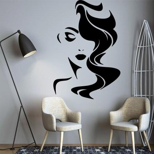 Sexy beauty salon Pvc Wall Decals Home Decor For Kids Room Living Room Home Decor Art Decals