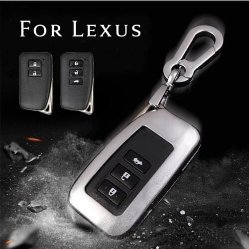 Zinc Alloy Smart Car Key Accessories Protector Case Holder Cover Keychian Fit For Lexus IS ES NX RX GS LX Shell