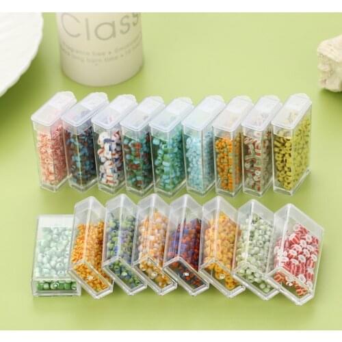 Vintage retro stripe hit color rice beads collection ins bracelet necklace DIY jewelry beaded accessories