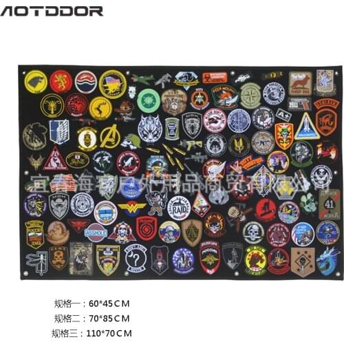 Military Patches Storage Display Board Collection Armband Finishing Cloth Badge Poster Armor Background DIY Nylon Wall Hanging