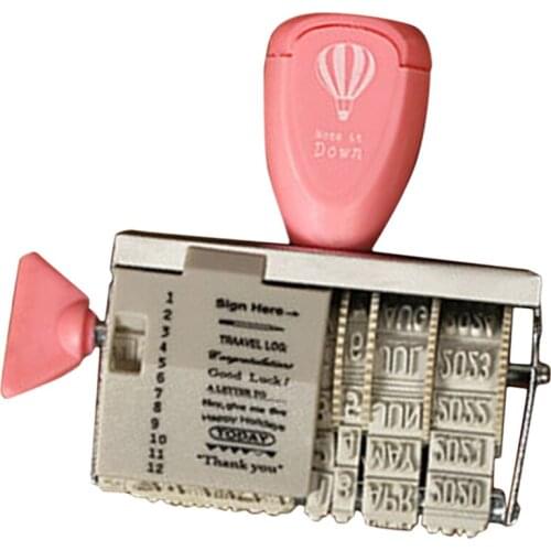 DIY Words and Date STAMPS Wheel Rubber Dater Roller Stamp Stationery Seal
