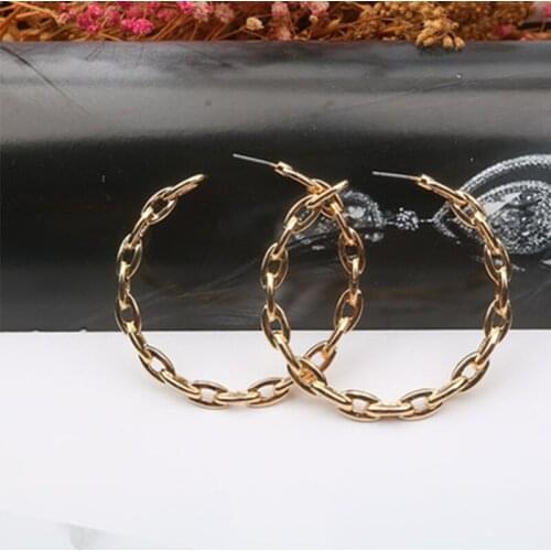 1 Pair Exaggeration Hoop Earrings Big Circle Earrings Basketball Brincos Party Loop Earrings for Women Jewelry