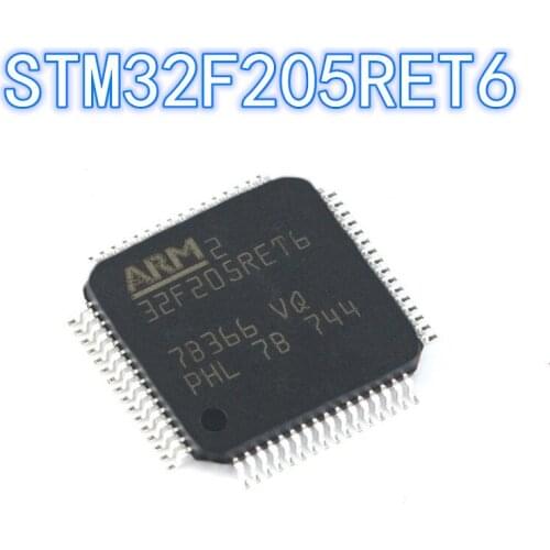 1PCS 100% new original authentic STM32F205RET6 QFP-64 32F205RET6 QFP64 32-bit microcontroller