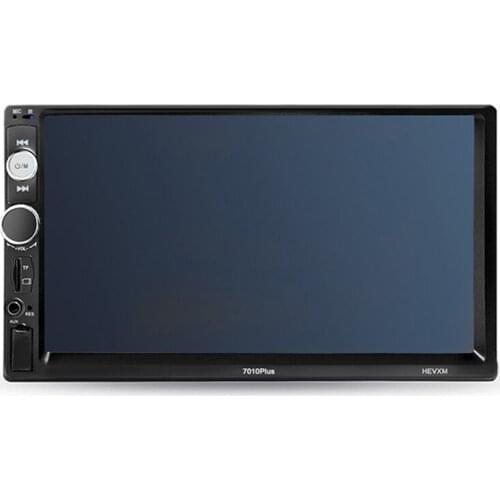 2 din car mp5 player with 7inch touch screen bluetooth TF USB remote control FM reversing automatically swith colorful lights