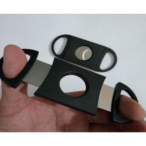 50pcs/lots Very Nice Pocket Stainless Steel Cigar Cutter Knife Double Blades