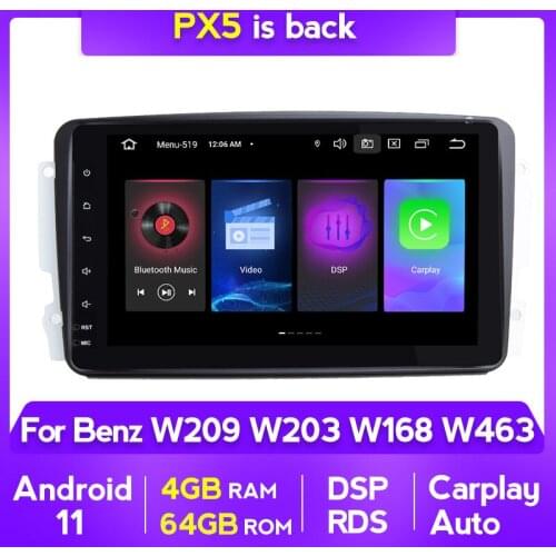 Android 11 8" RDS DSP For Mercedes Benz CLK W209 W463 W208 Car Multimedia Player Radio Navigation GPS 2DIN NO DVD