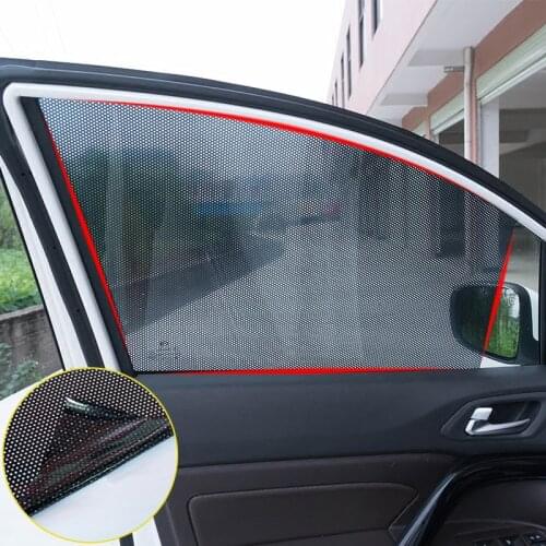 Car Styling 2pcs/set Car Sun Protection Window Film Cover Sunshade Side Window Shield Sticker For Honda Toyota BMW LADA KIA Opel