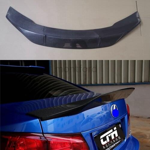 Auto Part Carbon Fiber Rear Spoiler Tail Trunk Boot Wing Cover Car Accessories For Lexus IS IS250 IS300 IS350 2007-2013