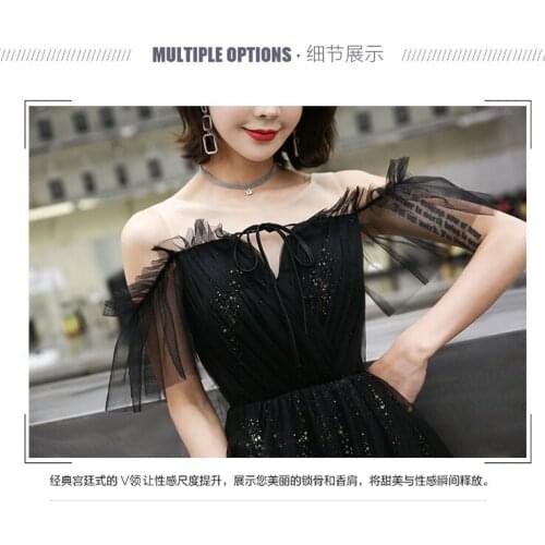 Freeship black/wine red ruffled sleeve dream fairy long dress studio/stage/chorus/Victorian dress