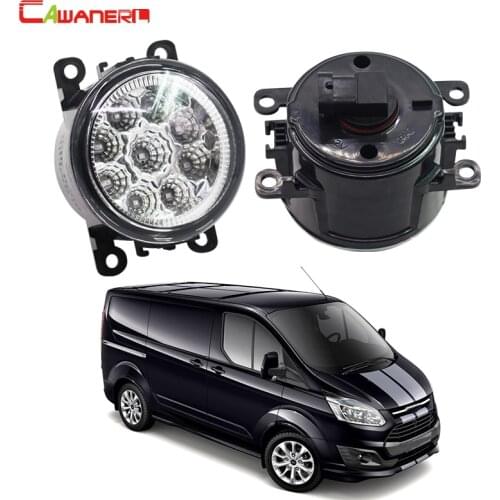 Cawanerl 1 Pair Auto LED Daytime Running Light Fog Light DRL High Power Car Styling For Ford Transit Platform Chassis 2006-2015