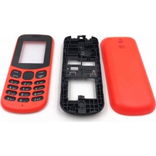 For Nokia 130 2017 New Full Complete Mobile Phone Housing Cover Case With English Keypad+Logo