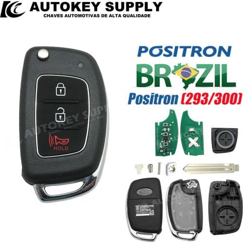 Remote Key For Hyundai Positron Alarm System, - Double Program (293/300) AutokeySupply AKBPCP094