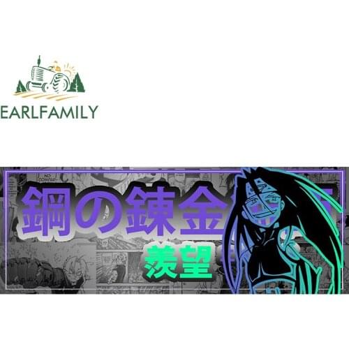 EARLFAMILY 13cm x 5.0cm for Envy Slap 3D Anime Car Sticker Camper Personality Scratch-proof Car door Bumper Vinyl material Decal