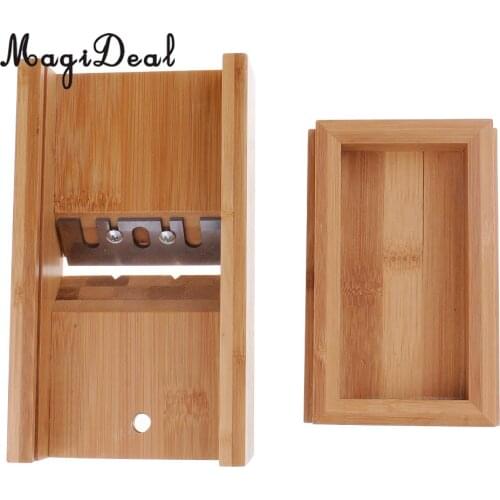 Soap Mold Candle Loaf Cutter Mold Natural Bamboo Beveler Planer Dish Box
