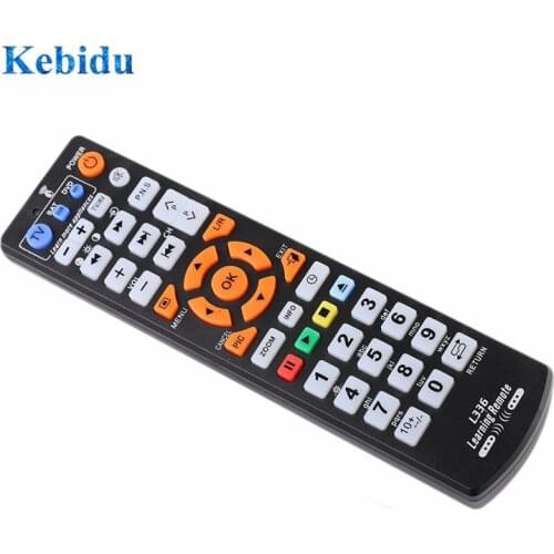 KEBIDU Universal Smart IR Remote Control with learn function,3 pages controller copy for TV STB DVD SAT DVB HIFI TV BOX, L336