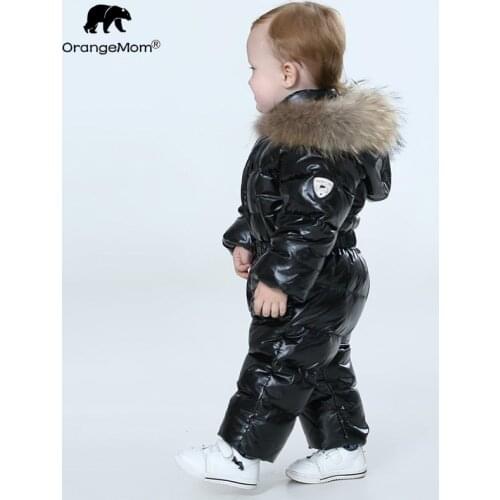 Orangemom official store baby winter jumpsuit , warm outerwear & coats jacket for girls , baby clothing boys parka snow wear