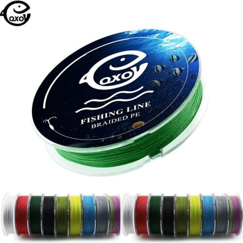 QXO 100m 4stand Line Multifila Braided Wire Material Fishing PE Line Tresse Spear Gun Filament Leashes Sea The Line For Fishing