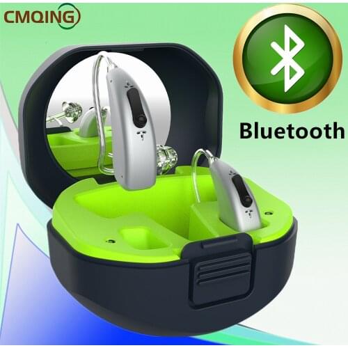 Rechargeable Digital Hearing Aids Ear Sound Amplifier Enhancer Wireless Bluetooth Mini Hearing Aids For Deaf Elderly Ear Care