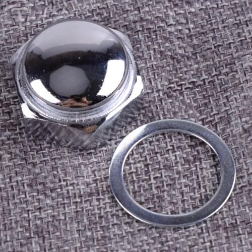 DWCX Metal Motorcycle Steering Stem Washer Nut Silver Fit for Honda XL100 XL70 XL75 XL80 XR100 XR70 XR75 XR80 Z50A Z50R
