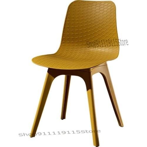 Nordic Dining Chair Modern Simple Lazy Net Red Home Restaurant Ins Style Nordic Plastic Chair Adult Back