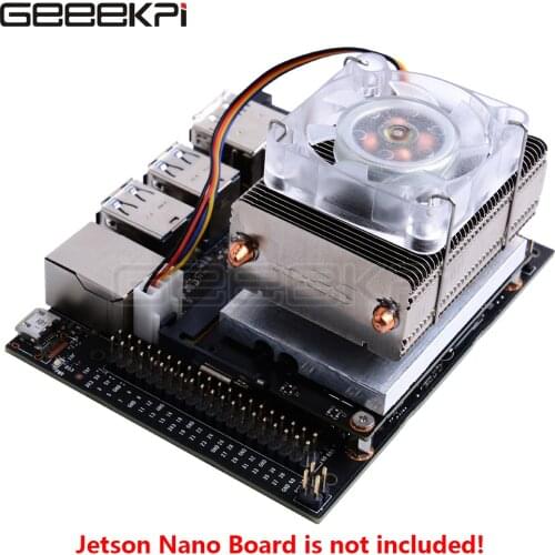 GeeekPi Ice Tower Cooling Fan Super 7 Colors RGB Changing Light for NVIDIA Jetson Nano Developer Board