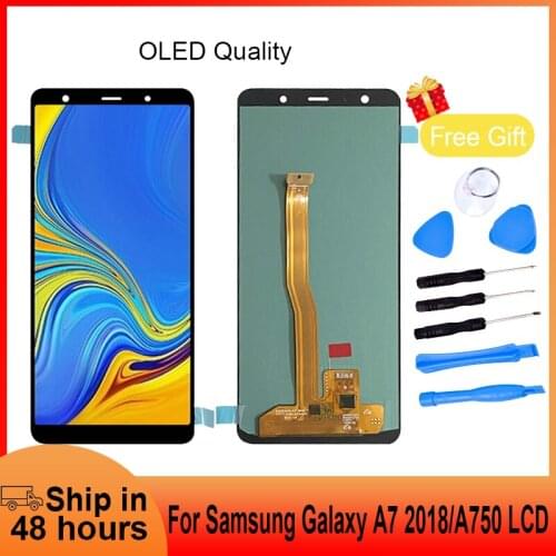 OLED For Samsung Galaxy A7 2018 A750 SM-A750F SM-A750FN SM-A750GN LCD Display Touch Screen Digitizer Assembly