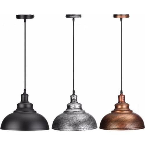 Retro Ceiling Light Lamp Round Vintage Industrial Design Iron Vintage Light Deco Bulb Lighting Fixture