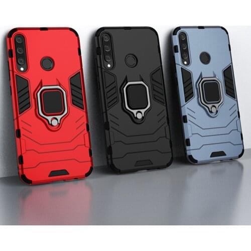 Shockproof Armor Case For HONOR 9C Case 6.39" Ring Holder Stand Phone Back Cover for Huawei Honor 9C 9 C AKA-L29 Coque Funda