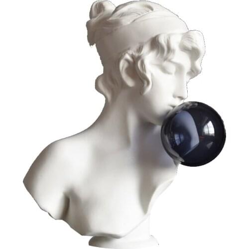 Luxurious Art Roman Mythology Bubble Girl Figure Art Sculpture Goddess Statue Resin Crafts Simple Home Decoration