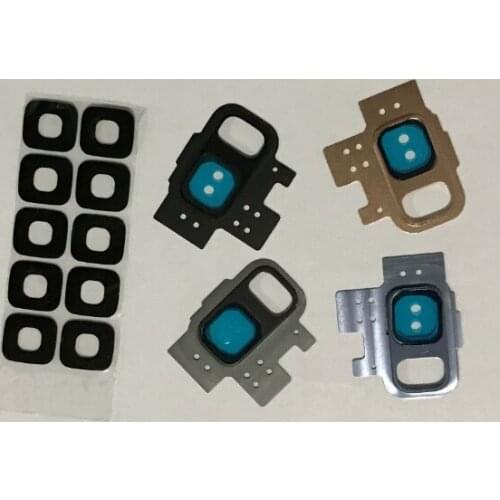 20pcs Back Rear Camera Glass Lens For Samsung Galaxy S8 S9 Plus S7 Camera Lens With Flash Light Cover Sticker Replacement Repair
