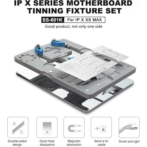 Sunshine G-lon Ss-601k For Iphone X/xs/xsmax Repair Motherboard Repair Fixture Set Duble-sided Magnetic Fixed Design Fixture