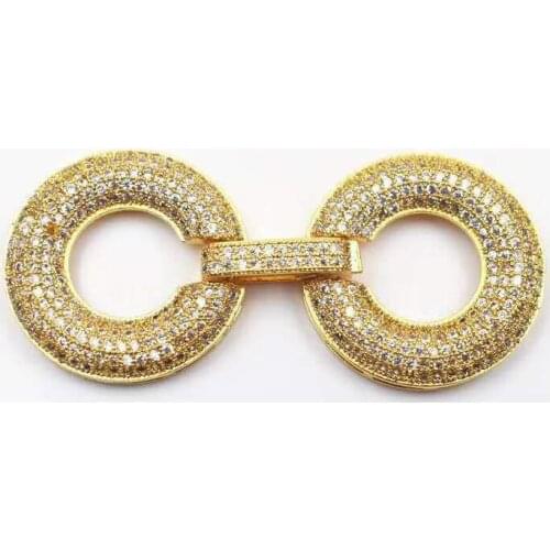 2pcs High-grade thick-plated white gold with big 8 character pearl sweater chain and necklace multi-layer buckle folding buckle