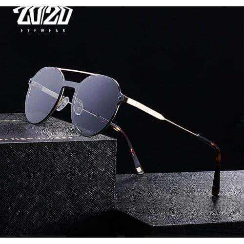 20/20 Brand Unisex Retro Men Sunglasses Double-Bridge Vintage Eyewear Accessories Sun Glasses For Men/Women 17003