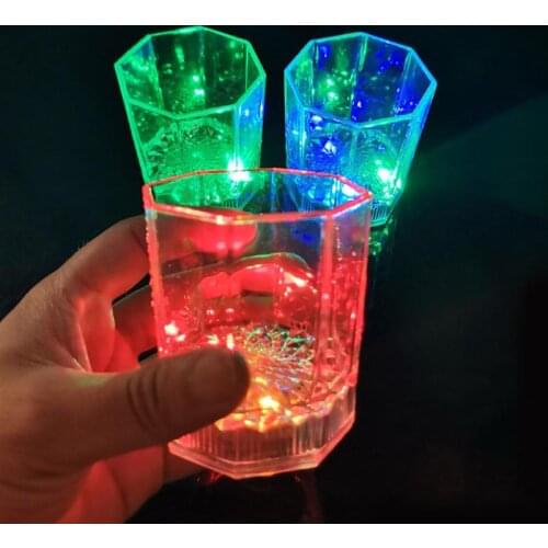 24pcs Colorful Flash Cup Birthday Wedding Sporting Events Light Up Cup