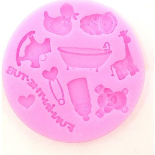 3D Baby Shaped Silicone Fondant Mould Cake Decorating Baking Tools Kitchen Accessories SQ14131