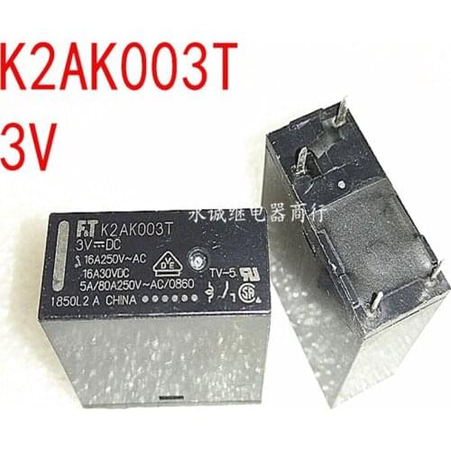 K2AK024T K2AK005T K2AK012T K2AK003T relay 4 pin 16A 24V 12V 5V 3V