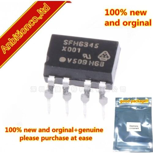 5pcs 100% new original SFH6345 HIGH SPEED 5.3 kV OPTOCOUPLER DIP8 in stock