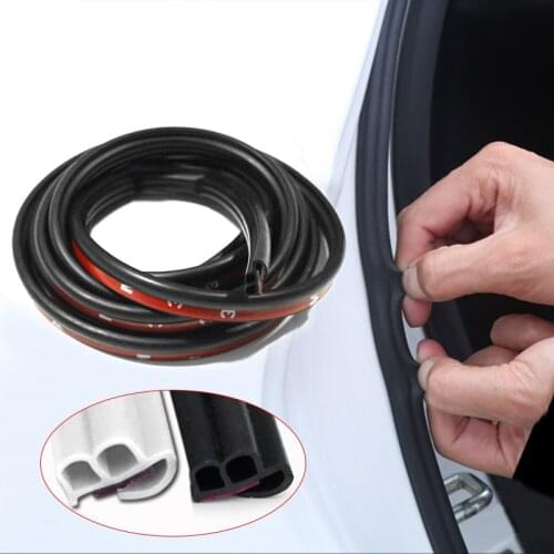 Car Styling BJ Noise EPDM Insulation Car Door Weatherstrip Front Rear Windshield Edge Sealing Strips Sticker Interior Accessory