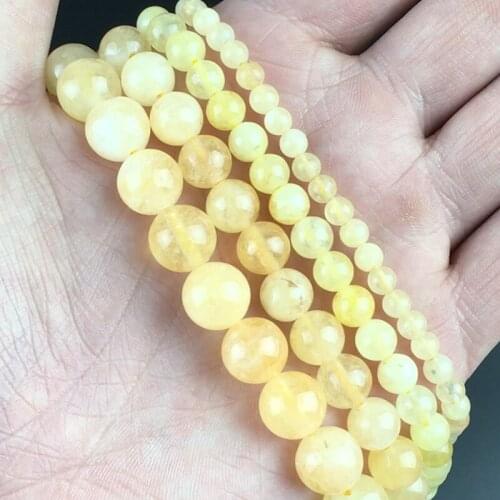 Natural Orange Angelite Stone Beads Round Loose Spacer Beads 15'Strand 4/6/8/10mm For Jewelry Making DIY Bracelets Necklace