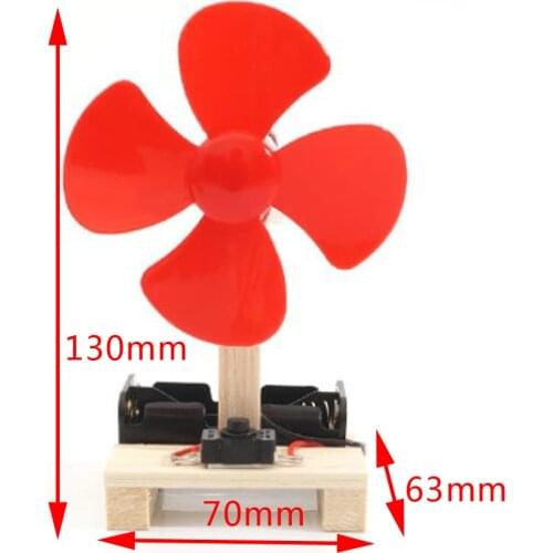 Kids Physics Teaching Wind Generator Fan Model DC Generator Windmill