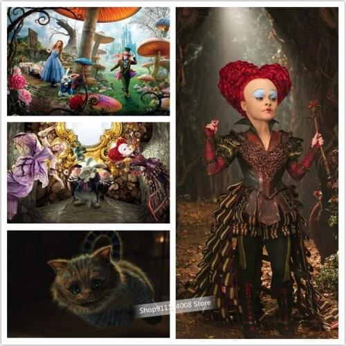 Disney Diamond Painting Alice in Wonderland DIY 5D Diamond Embroidery Full Set Rhinestone Cross Stitch Wall Art Home Decor