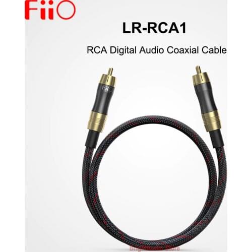 Fiio LR-RCA1 RCA Digital Audio Coaxial Cable 50cm Gold-plated matal RCA Plug for BTA30 K5 PRO LR RCA1