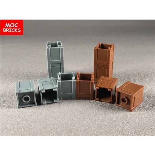 50pcs/lot MOC Bricks DIY Container, Box 2 x 2 x 2 - Top Opening fit with 61780 Toys figure Building Blocks kids Dolls Gifts
