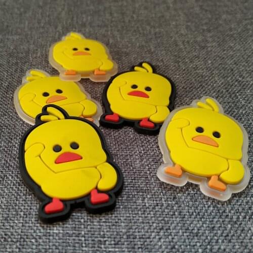 Custom Cute Cartoon Rubber Labels 3D Stereo Silicone Logo Sewing Clothes Brand Trademarks Luggage Tags