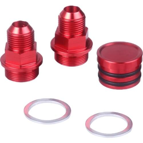 Set Of Block Air Vent Fittings With Plug For Many Models Of Cars Red