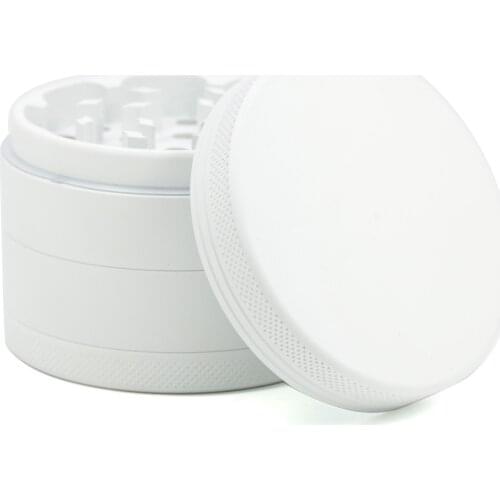 2020 New 4laye 63MM Aluminum Alloy Rubber Paint Herb Tobacco Spice Mill Crusher Smoking Shisha hookah Pipe Accessories Wholesale