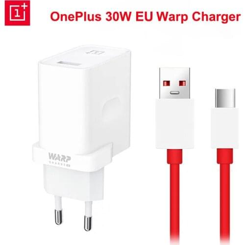 Original Oneplus 7 Warp Charger 30W 7T Pro Mclaren Charger Usb EU Power Adapter Type C Cable For Oneplus 8 7 Pro 6 6T 5 5T 3 3T