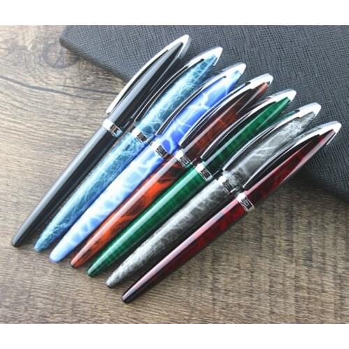 NEW JINHAO 156 ELEGANT WINE FINE NIB FOUNTAIN PEN AND BLACK BLUE MARBLE GREY GREEN BLACK BROWN 7 COLORS FOR CHOICE OFFICE